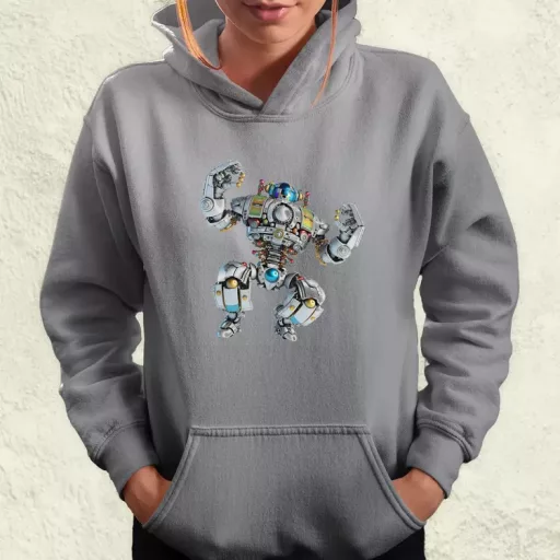Táncoló boldog robot v3 női pulóver