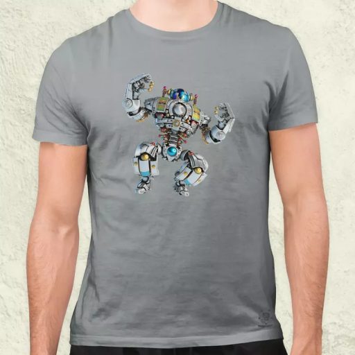 Táncoló boldog robot v3 férfi póló