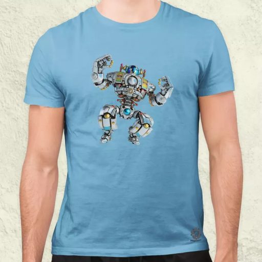 Táncoló boldog robot v3 férfi póló