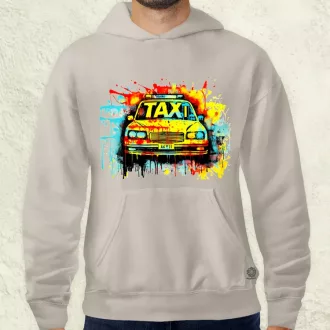 Taxi graffiti v2 férfi pulóver