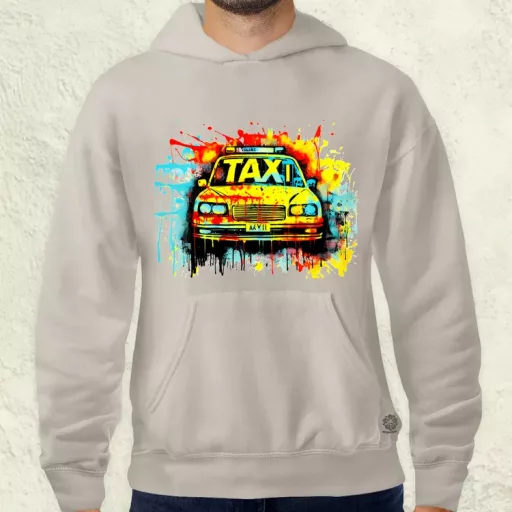 Taxi graffiti v2 férfi pulóver