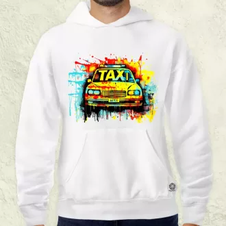 Taxi graffiti v2 férfi pulóver
