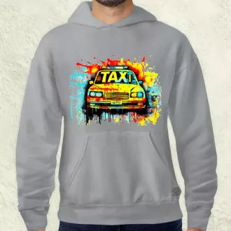 Taxi graffiti v2 férfi pulóver