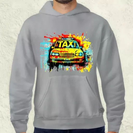Taxi graffiti v2 férfi pulóver