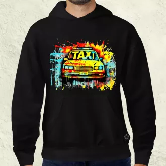 Taxi graffiti v2 férfi pulóver