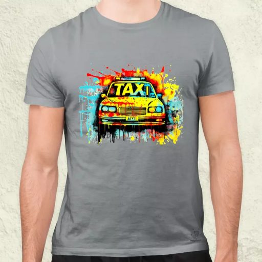 Taxi graffiti v2 férfi póló