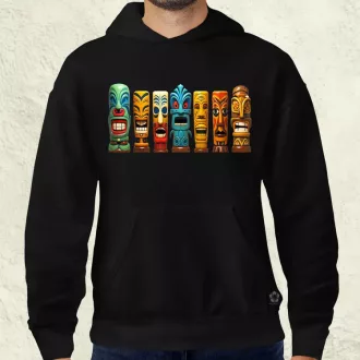 Tiki faragványok v2 férfi pulóver