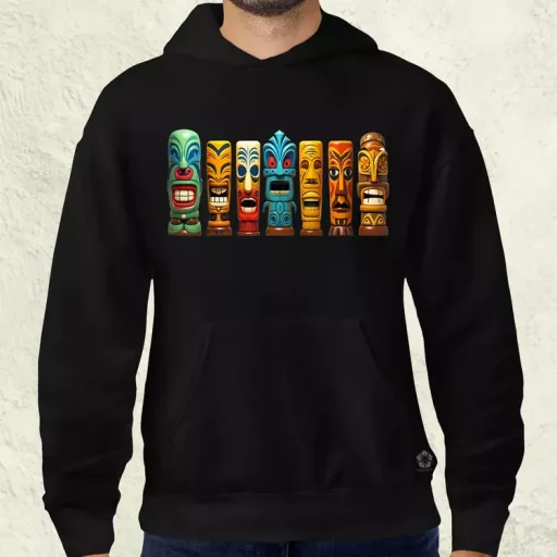 Tiki faragványok v2 férfi pulóver
