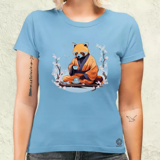 Vörös panda teázik v1 női póló