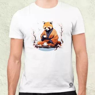 Vörös panda teázik v1 férfi póló