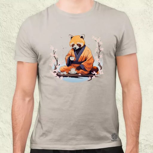 Vörös panda teázik v1 férfi póló