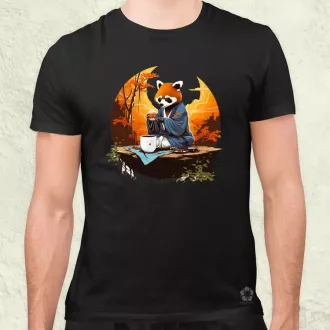 Vörös panda teázik v4 férfi póló