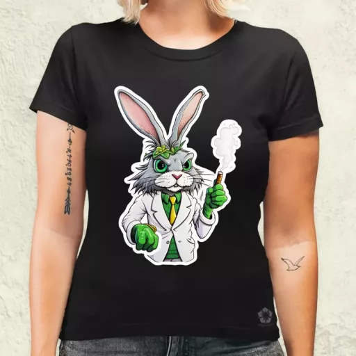 Weed nyuszi v1 női póló