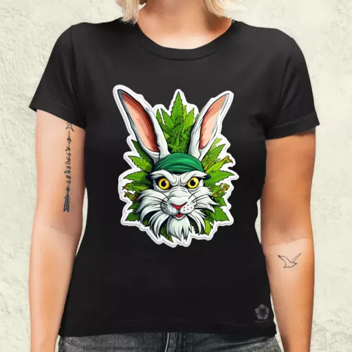 Weed nyuszi v3 női póló