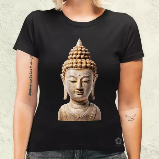 Buddha szobor v4 női póló