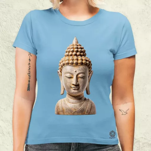 Buddha szobor v4 női póló