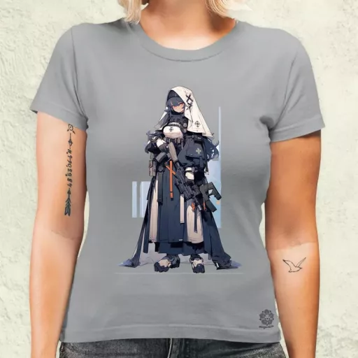 Dieselpunk anime apáca v1 női póló