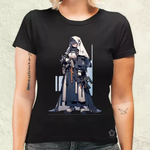 Dieselpunk anime apáca v1 női póló