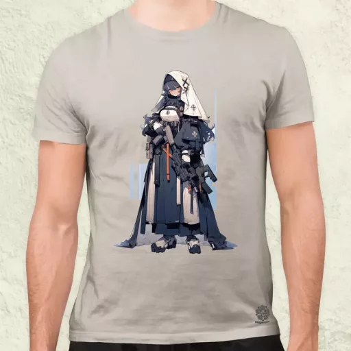 Dieselpunk anime apáca v1 férfi póló
