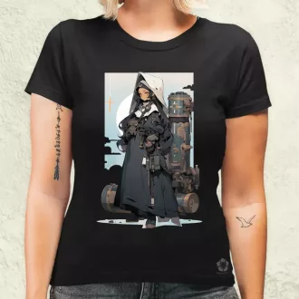 Dieselpunk anime apáca v3 női póló