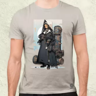 Dieselpunk anime apáca v3 férfi póló