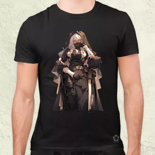 Dieselpunk anime apáca v8 férfi póló