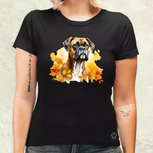 Őszi Boxer v4 női póló
