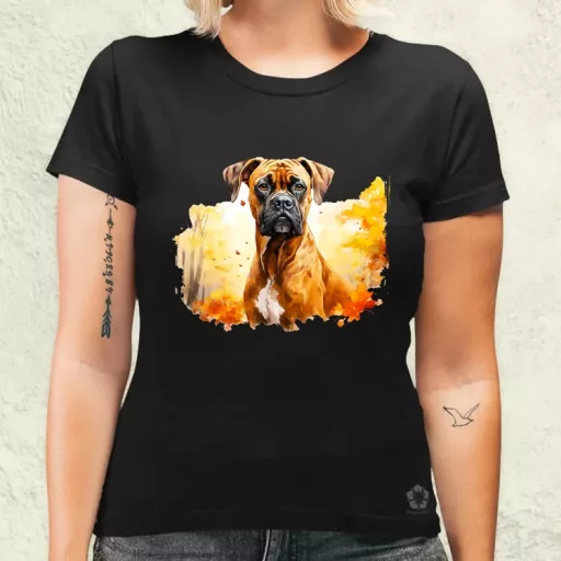 Őszi Boxer v6 női póló