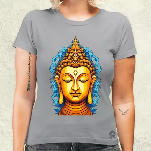 Pop art Buddha szobor v1 női póló