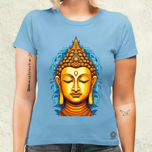 Pop art Buddha szobor v1 női póló