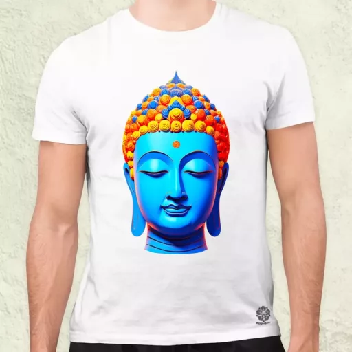 Pop art Buddha szobor v2 férfi póló