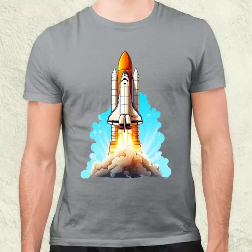 Űrrepülő v1 férfi póló