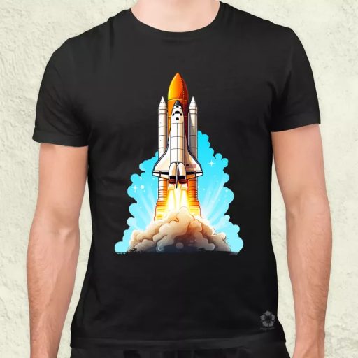 Űrrepülő v1 férfi póló