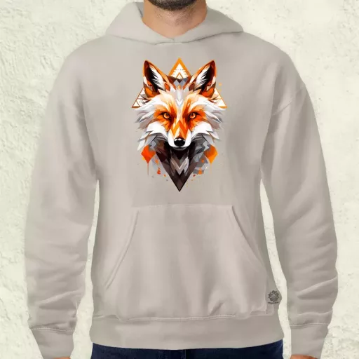 Geometrikus róka v2 férfi pulóver