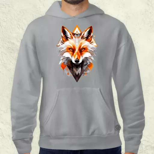 Geometrikus róka v2 férfi pulóver