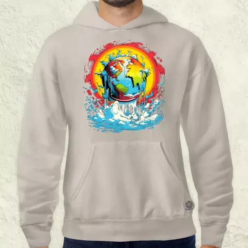 Globális felmelegedés graffiti v5 férfi pulóver