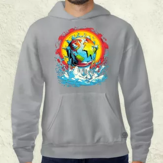 Globális felmelegedés graffiti v5 férfi pulóver
