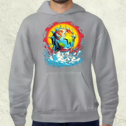 Globális felmelegedés graffiti v5 férfi pulóver