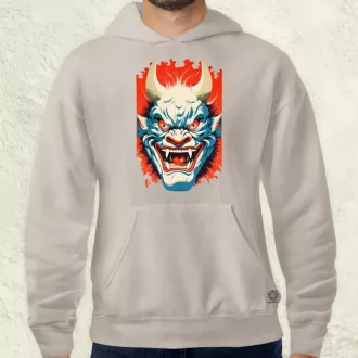 Hannya maszk fantázia v1 férfi pulóver