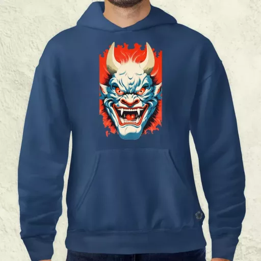 Hannya maszk fantázia v1 férfi pulóver