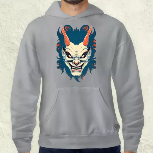 Hannya maszk fantázia v3 férfi pulóver