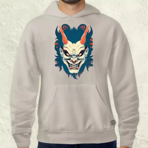 Hannya maszk fantázia v3 férfi pulóver