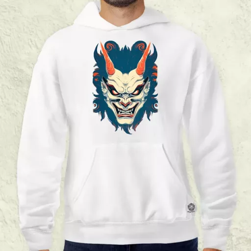 Hannya maszk fantázia v3 férfi pulóver