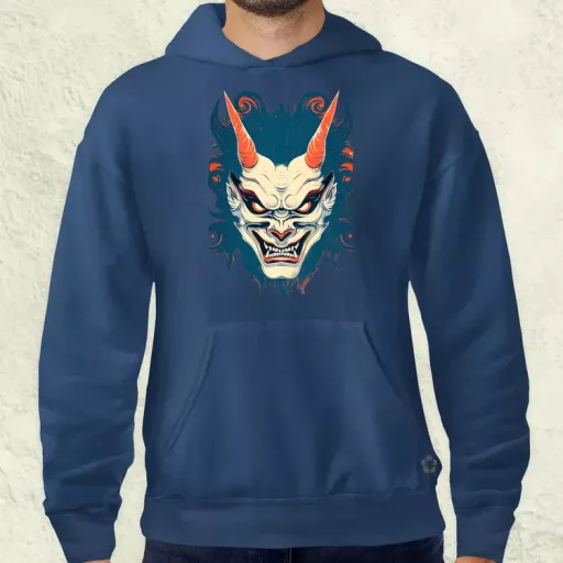 Hannya maszk fantázia v3 férfi pulóver