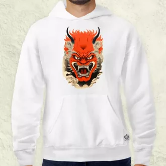 Hannya maszk fantázia v4 férfi pulóver