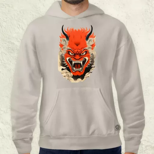 Hannya maszk fantázia v4 férfi pulóver