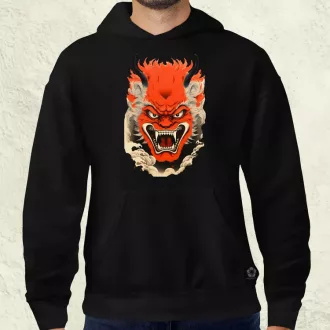 Hannya maszk fantázia v4 férfi pulóver