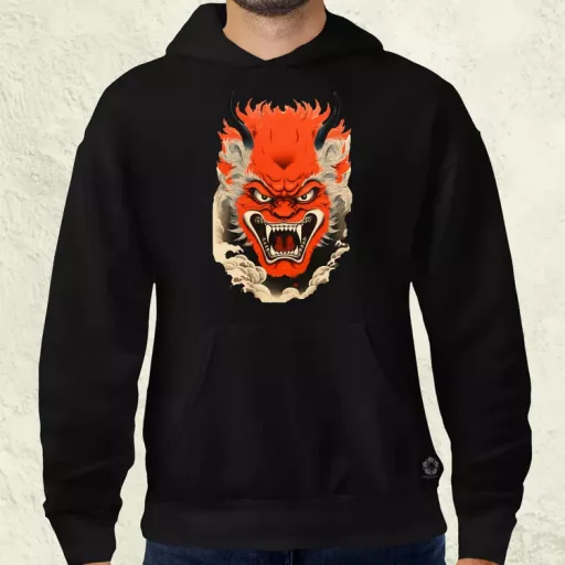 Hannya maszk fantázia v4 férfi pulóver
