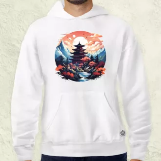 Japán szentély v3 férfi pulóver