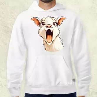 Kawaii kecske kiabál v1 férfi pulóver